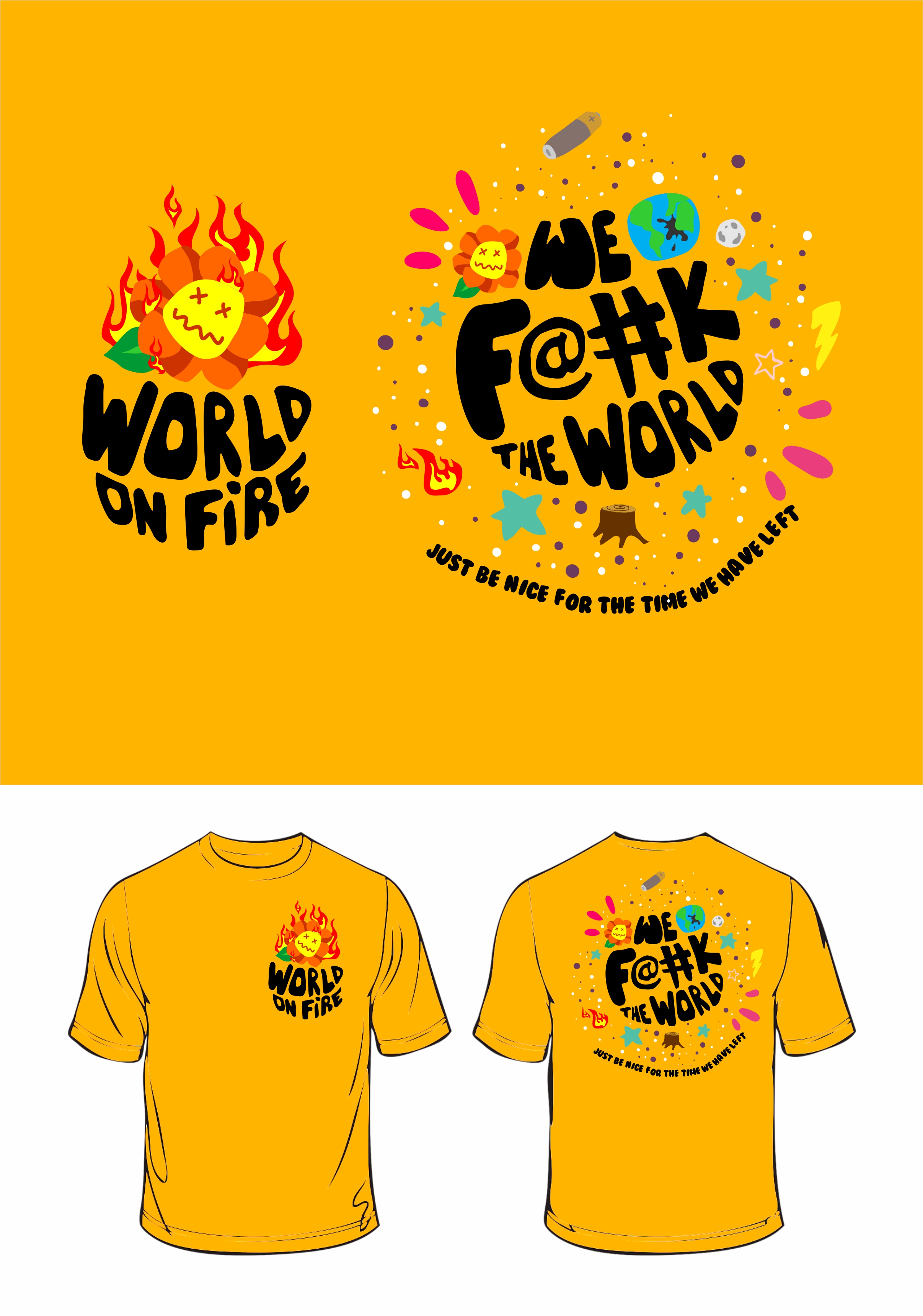 Apparel Design by GRAFITY_dg for World On Fire Clothing | Design #28500004