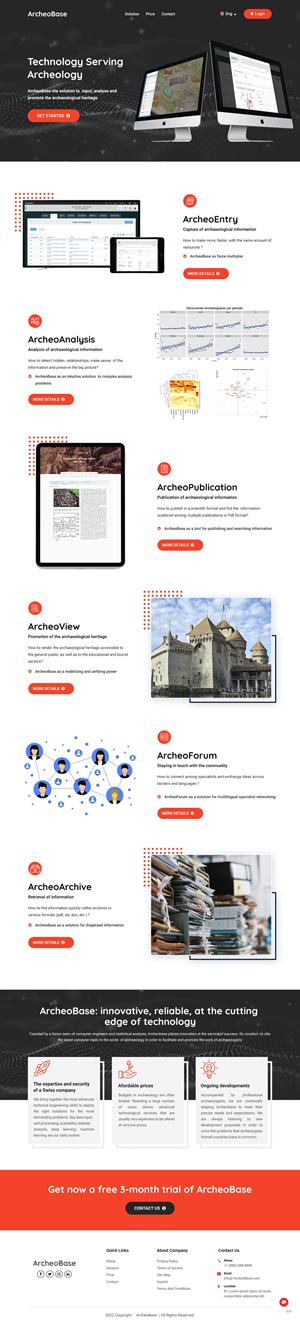 Web Design by pb for AnalyticBase Sàrl | Design: #28485911