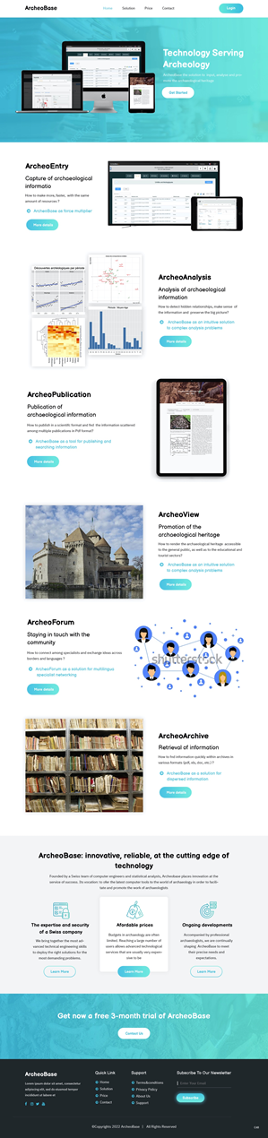 Web Design by pb for AnalyticBase Sàrl | Design: #28485921