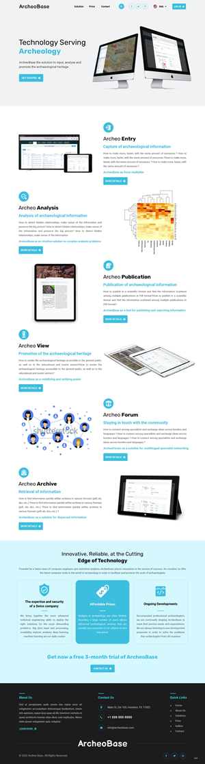 Web Design by pb for AnalyticBase Sàrl | Design: #28485922