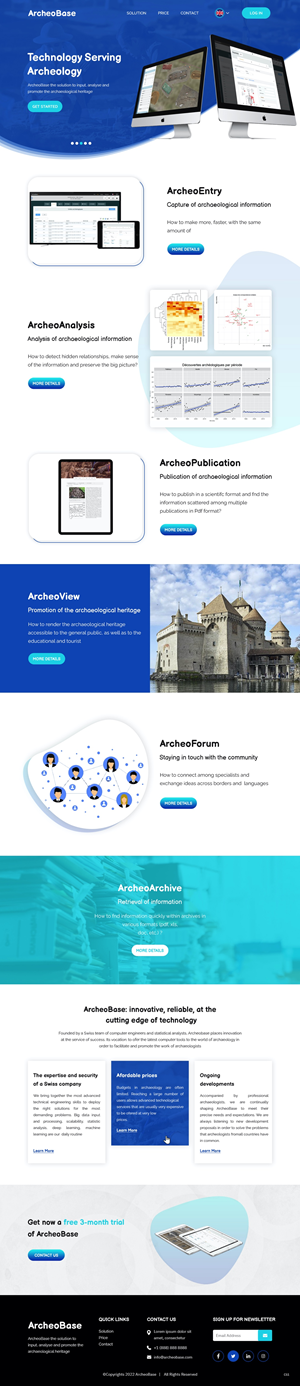 Web Design by pb for AnalyticBase Sàrl | Design: #28485923