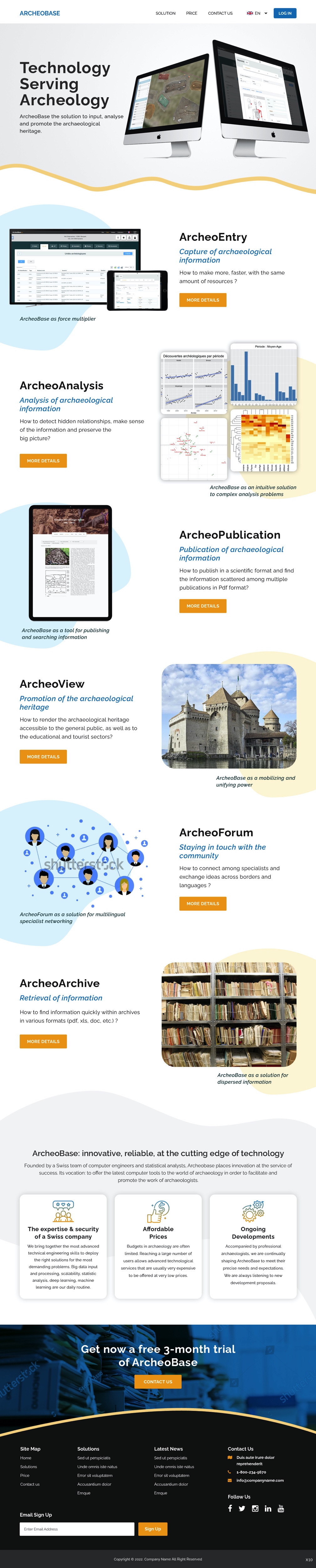 Web Design by pb for AnalyticBase Sàrl | Design #28485924