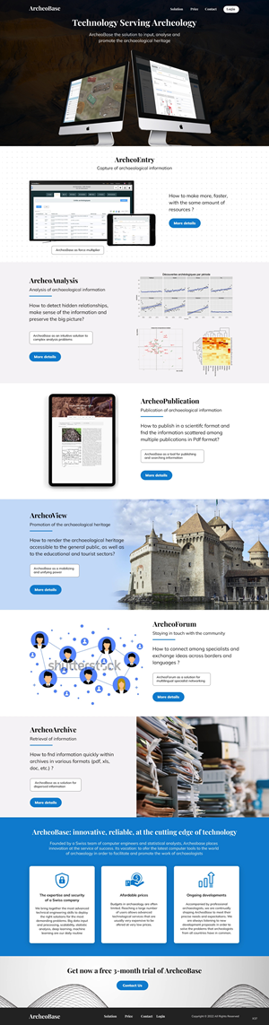 Web Design by pb for AnalyticBase Sàrl | Design: #28485925