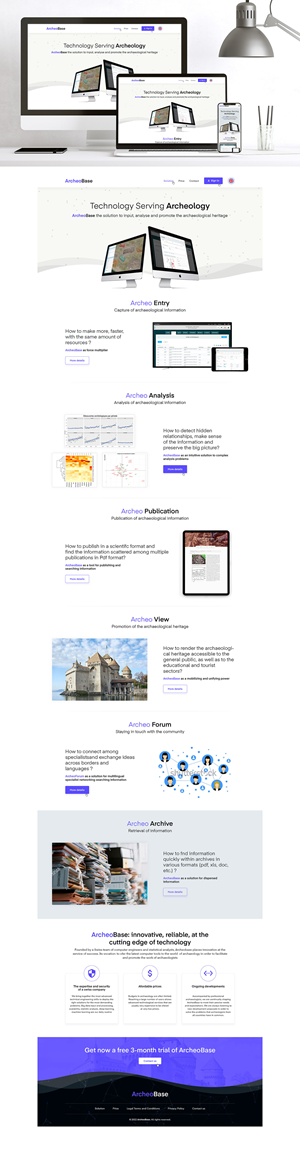 Web-Design von Ved Web Services für AnalyticBase Sàrl | Design #28484421