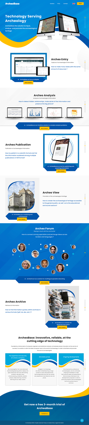 Web-Design von sai.designer87 für AnalyticBase Sàrl | Design #28489182