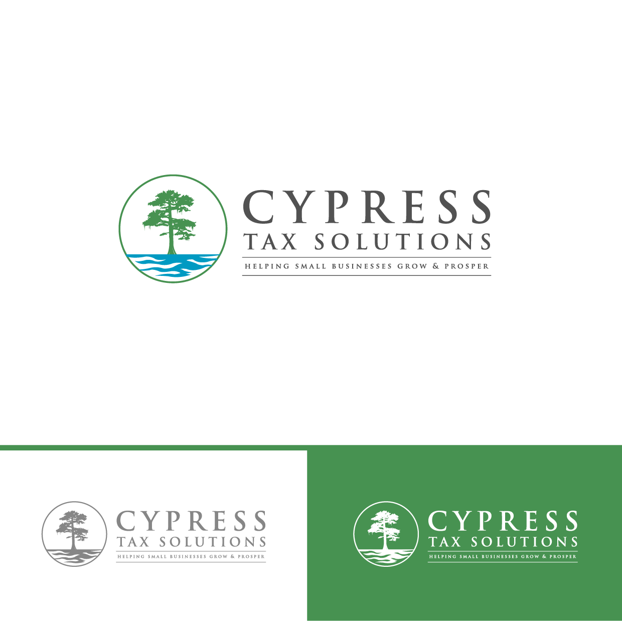 Logo Design by ashantha for Cypress Tax Solutions, LLC | Design #28535068