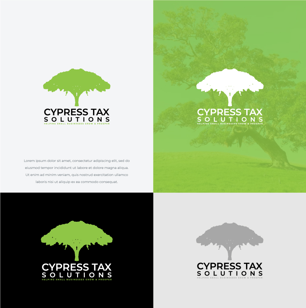 Logo-Design von HWdesigns für Cypress Tax Solutions, LLC | Design #28497121