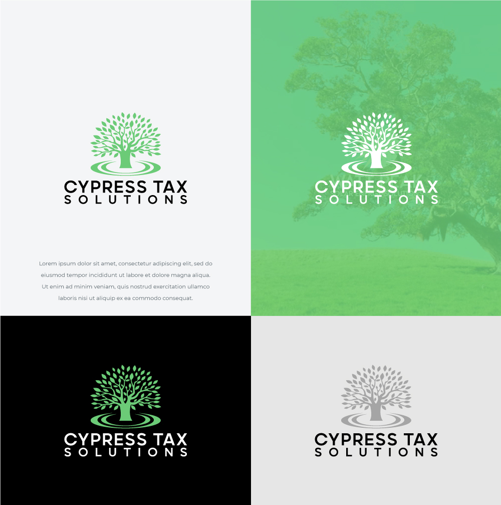 Logo Design by HWdesigns for Cypress Tax Solutions, LLC | Design #28497123