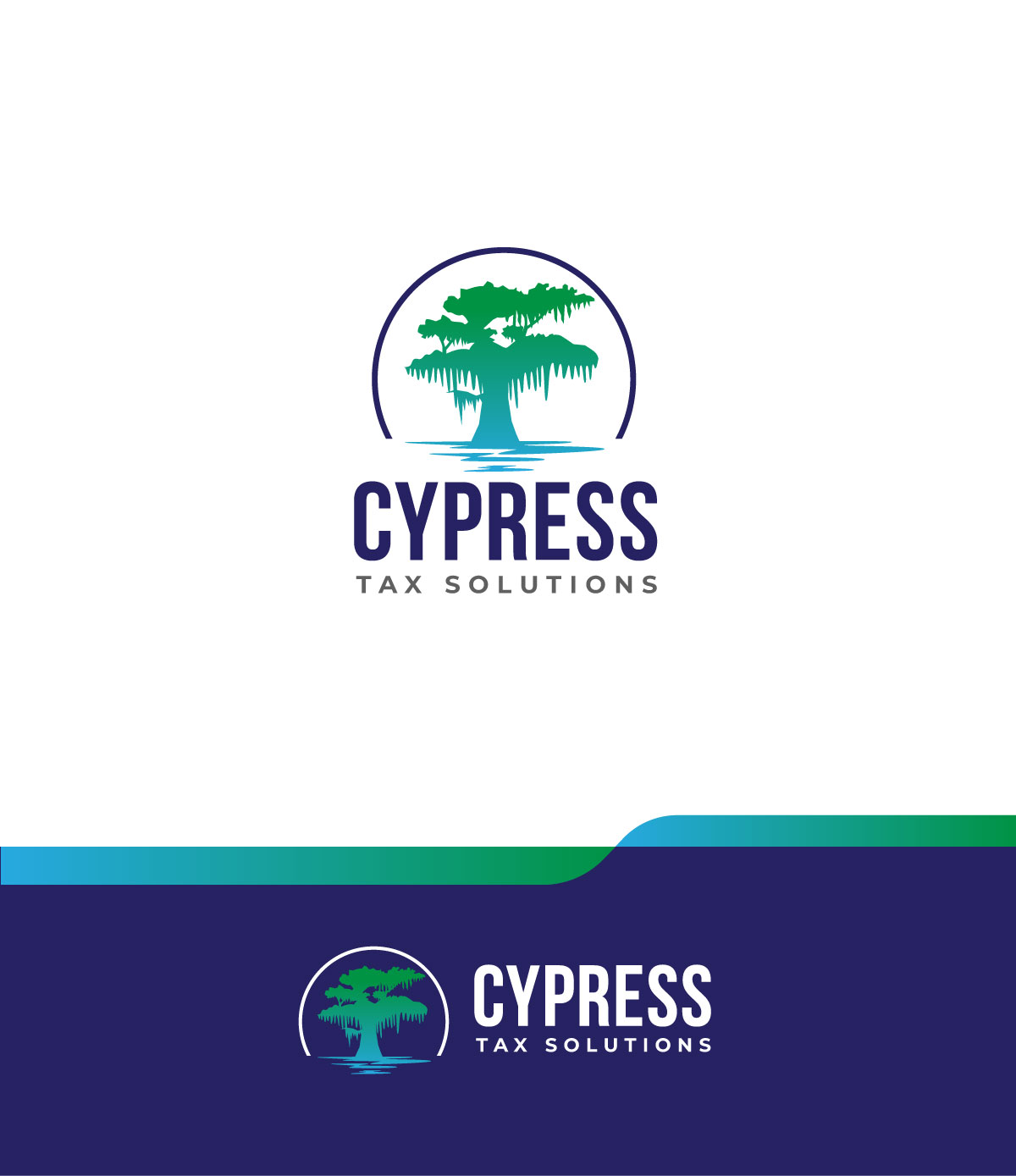 Logo Design by ecorokerz for Cypress Tax Solutions, LLC | Design #28488176