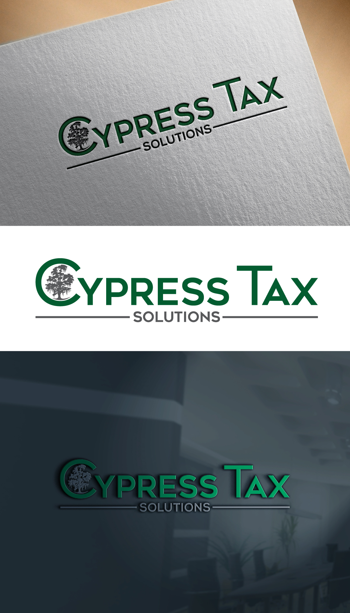 Logo Design by bahar it for Cypress Tax Solutions, LLC | Design: #28547944