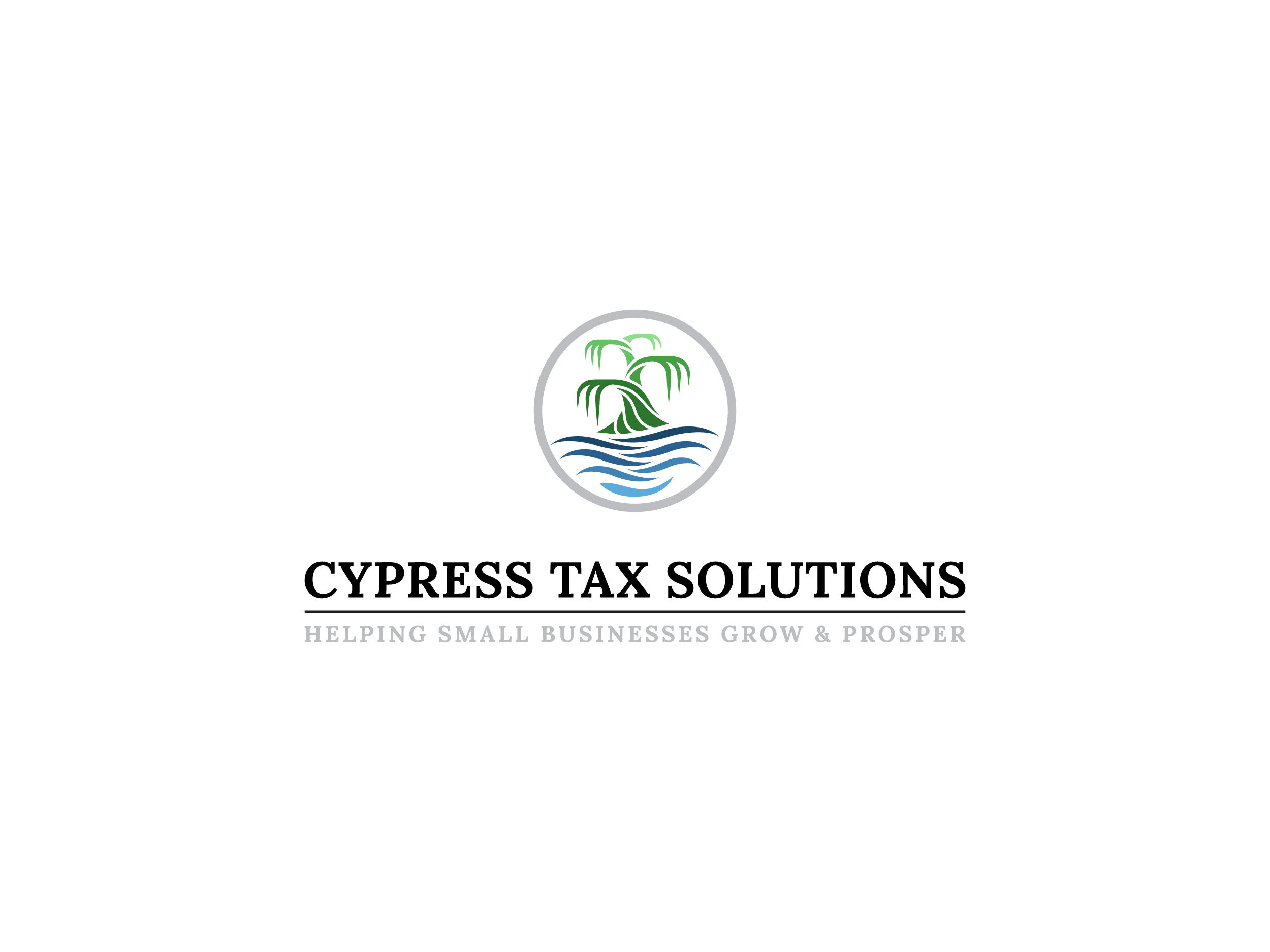 Logo Design by Kornelius - Lahalah for Cypress Tax Solutions, LLC | Design #28491989