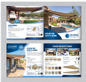 Brochure Design by alex989 for Sun Control Retractable Shades | Design: #28489028