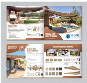 Brochure Design by alex989 for Sun Control Retractable Shades | Design: #28490205