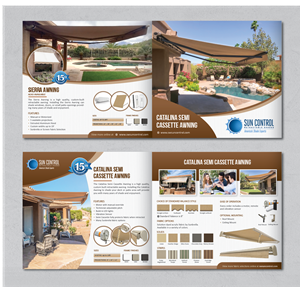 Brochure Design by alex989 for Sun Control Retractable Shades | Design: #28494974
