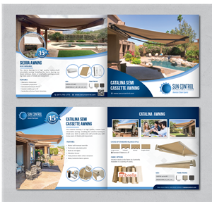 Brochure Design by alex989 for Sun Control Retractable Shades | Design: #28531186