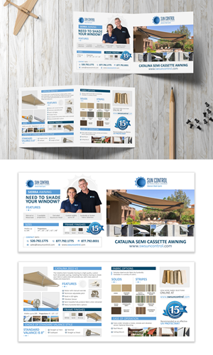 Brochure Design by debdesign for Sun Control Retractable Shades | Design: #28493262