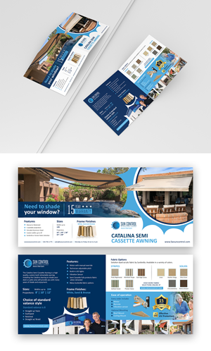 Brochure Design by debdesign for Sun Control Retractable Shades | Design: #28493382