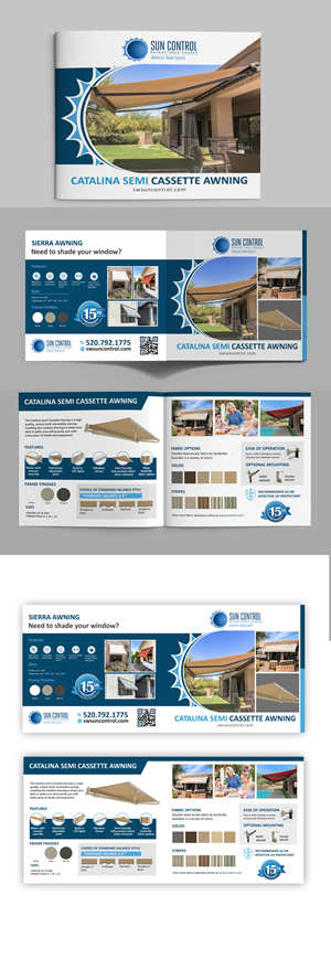 Brochure Design by debdesign for Sun Control Retractable Shades | Design: #28497137