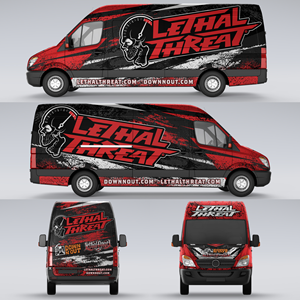 Lethal Threat Sprinter Van Graphic Design Wrap | Diseño de Rotulación de Vehículo por Aricaturrash69