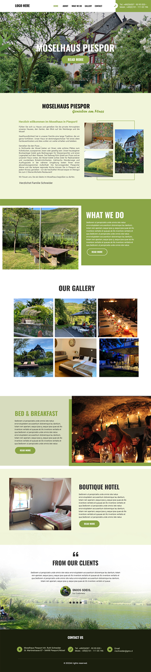 Bed and Breakfast WebSite Design | Web Design par MAHABA