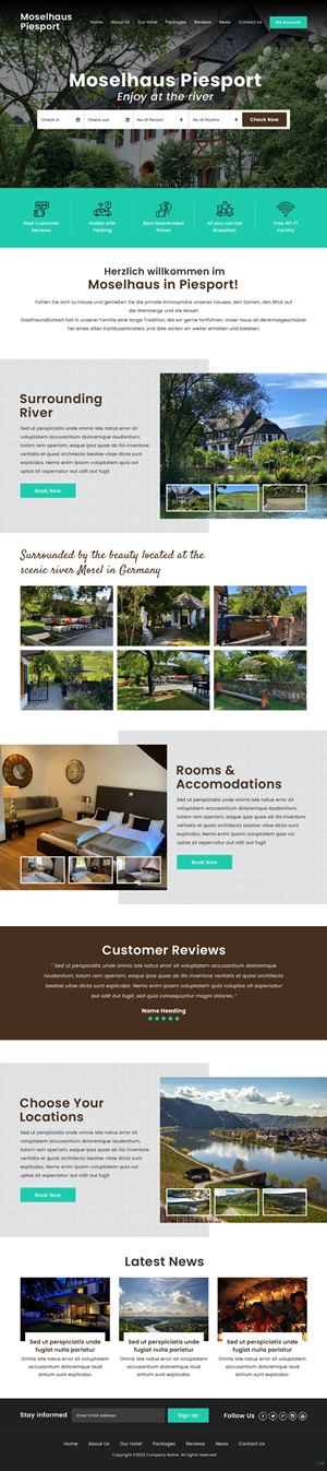 Bed and Breakfast WebSite Design | Web Design by pb