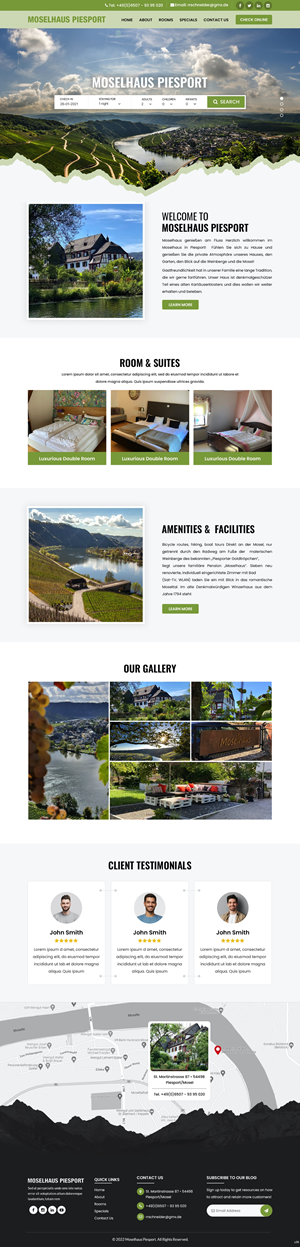 Bed and Breakfast WebSite Design | Web Design par pb