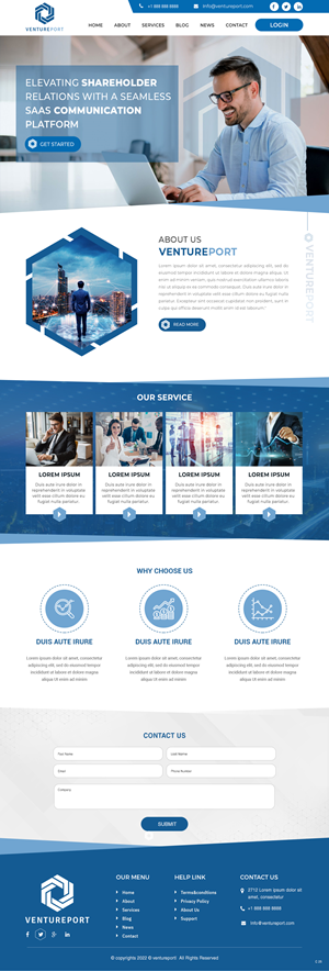 VenturePort - Elevating shareholder relations with a seamless SaaS communication platform | Web Design by pb