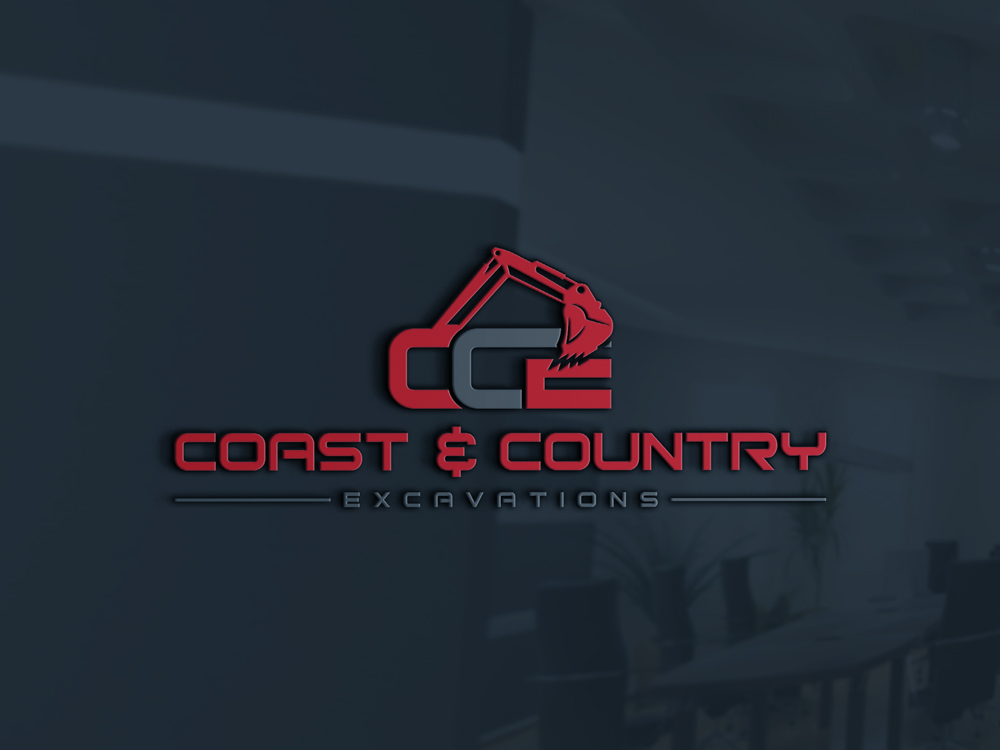 Logo Design by Uhm@design for Coast and Country Excavations | Design #28489129