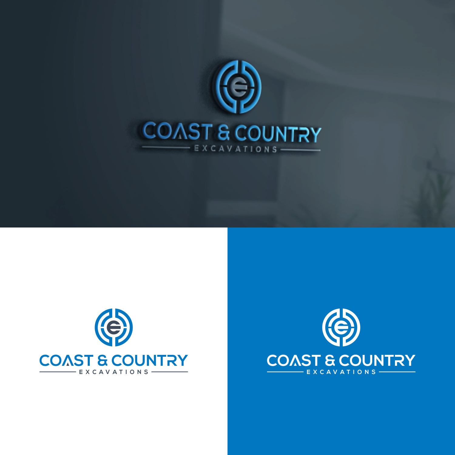 Logo-Design von soffel für Coast and Country Excavations | Design #28489011