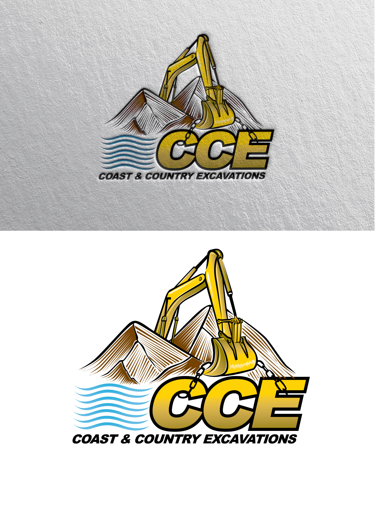 Logo Design by LogoPoko for Coast and Country Excavations | Design #28514643
