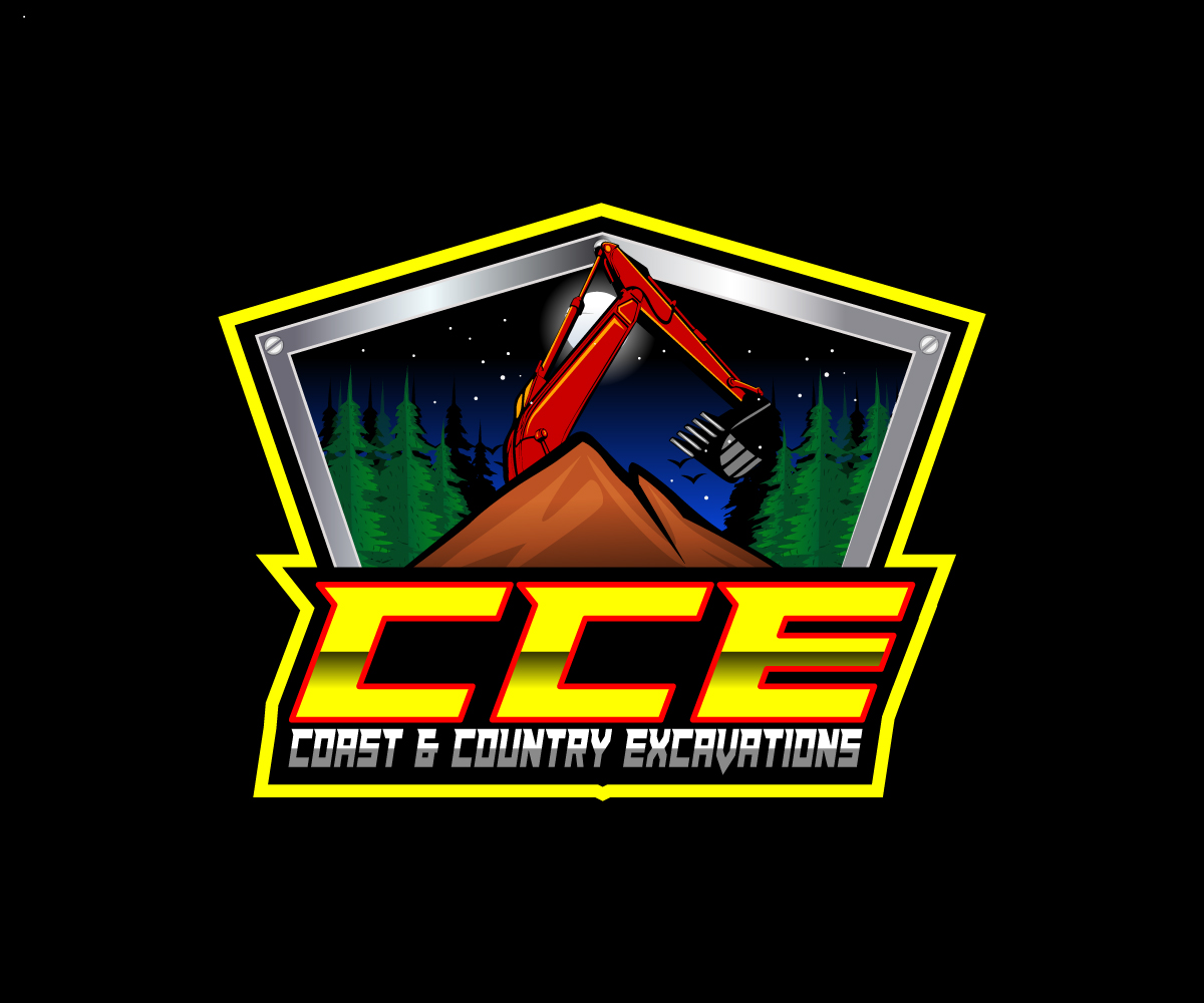 Logo Design by Paint-Tools for Coast and Country Excavations | Design #28493798