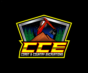 Logo Design by Paint-Tools for Coast and Country Excavations | Design #28493798