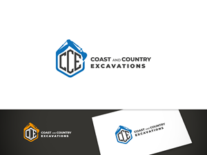Logo Design by folker for Coast and Country Excavations | Design #28488905