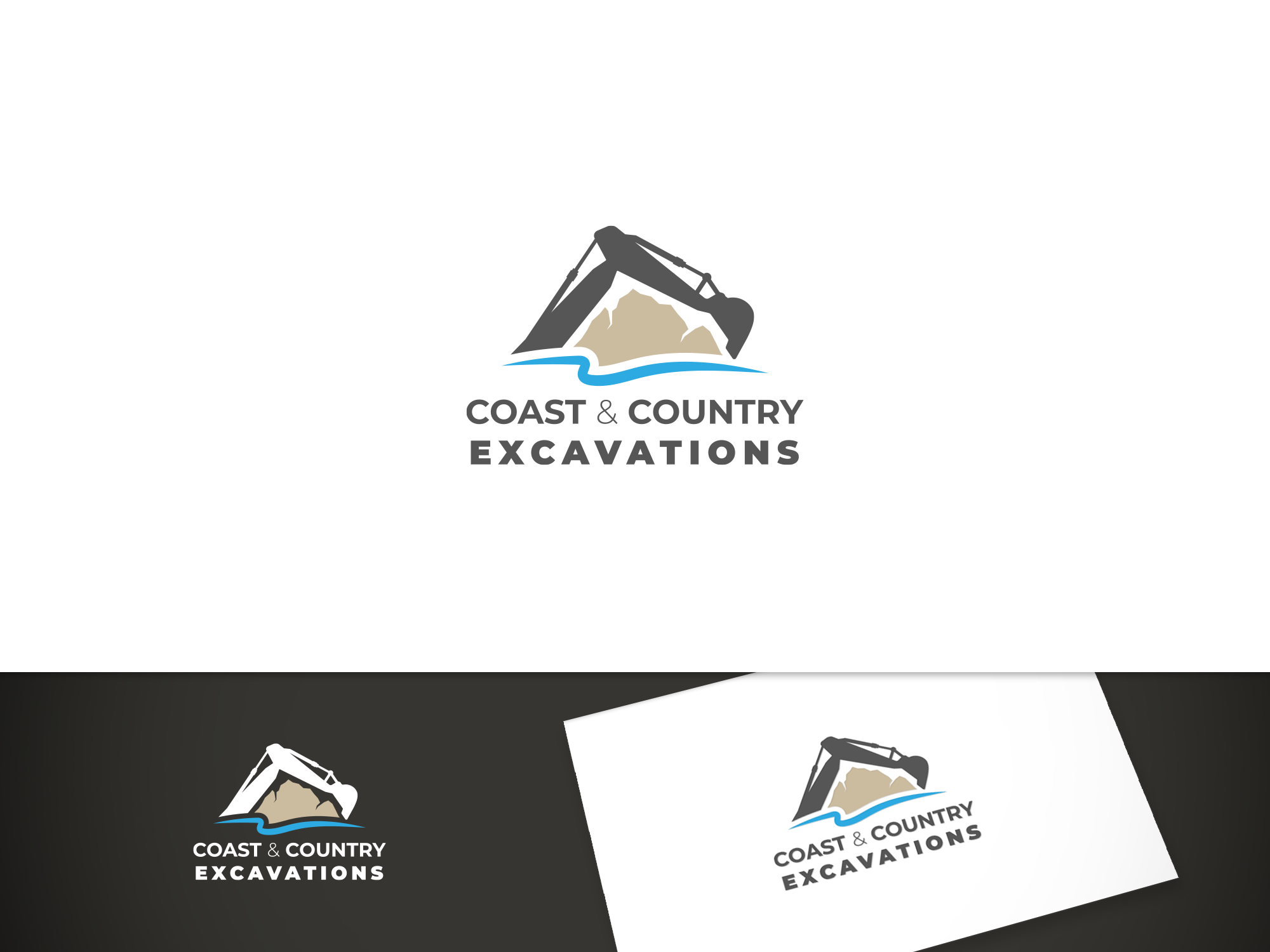 Logo-Design von folker für Coast and Country Excavations | Design #28489136