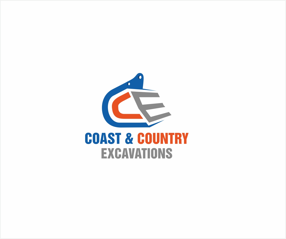 Logo Design by Logocraft for Coast and Country Excavations | Design: #28513059
