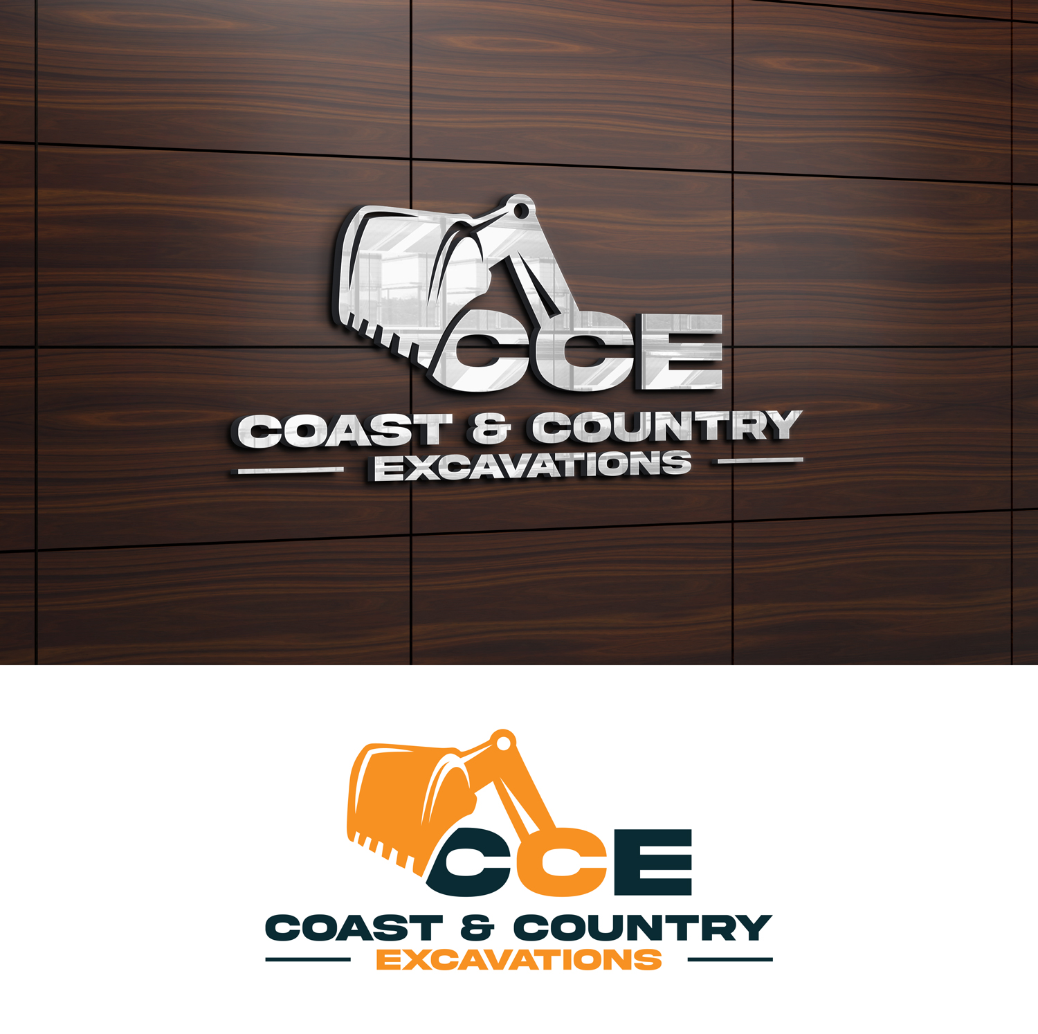 Logo Design by Impressive Solutions for Coast and Country Excavations | Design #28492033