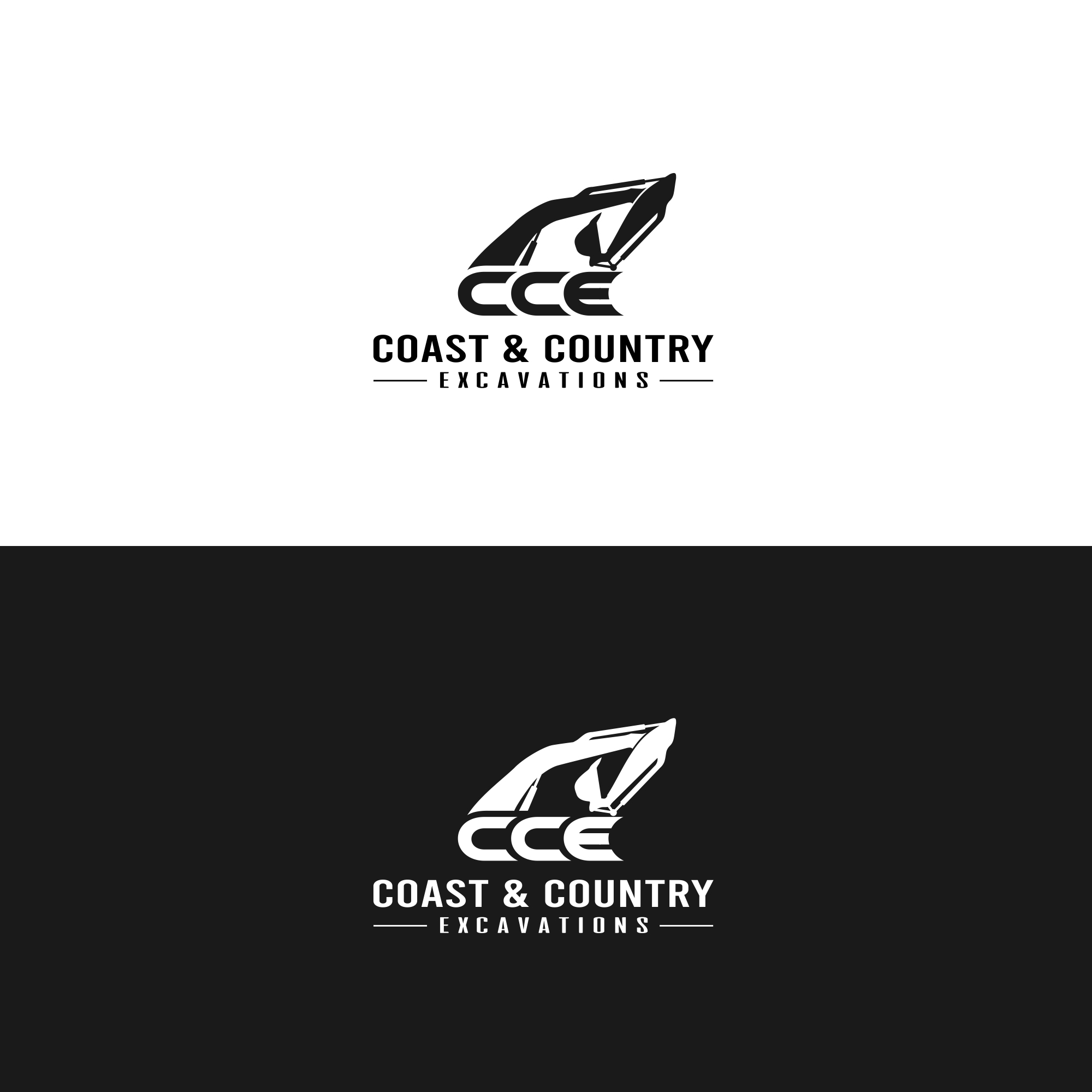 Logo Design by sonny.scarlet for Coast and Country Excavations | Design #28495106