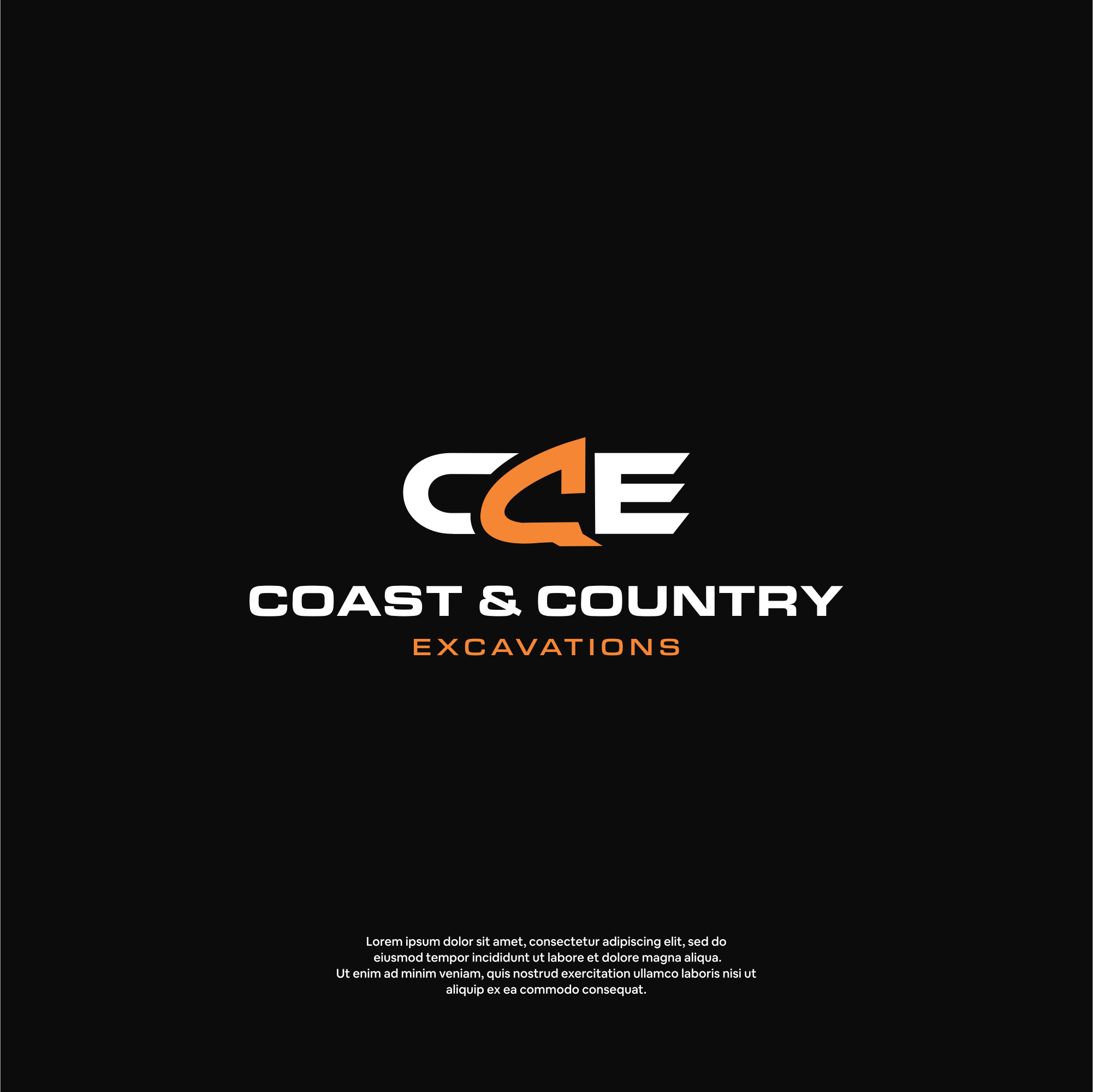 Logo Design by DesignFirst for Coast and Country Excavations | Design #28492526