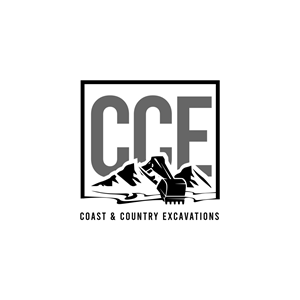 Logo Design by r. ilham for Coast and Country Excavations | Design: #28493934