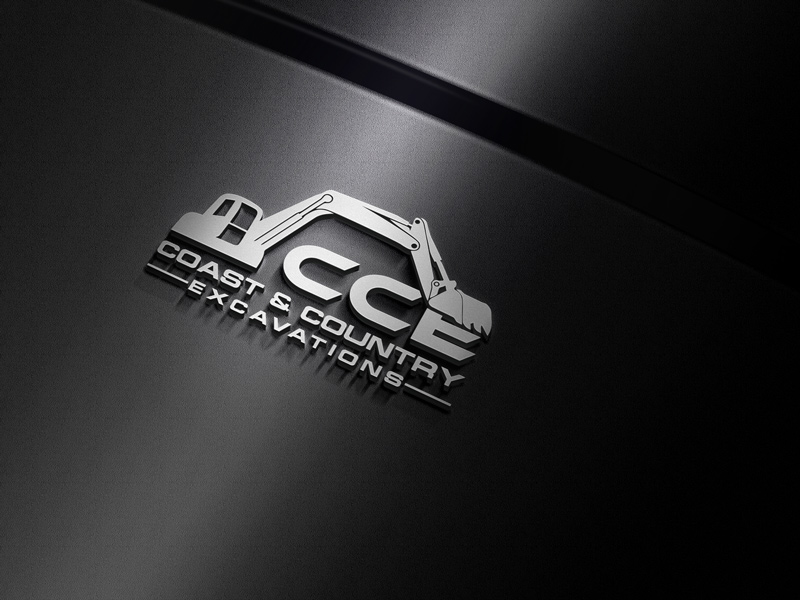 Logo Design by jaxondesign for Coast and Country Excavations | Design #28492108