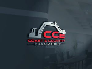 Logo Design by jaxondesign for Coast and Country Excavations | Design: #28492109