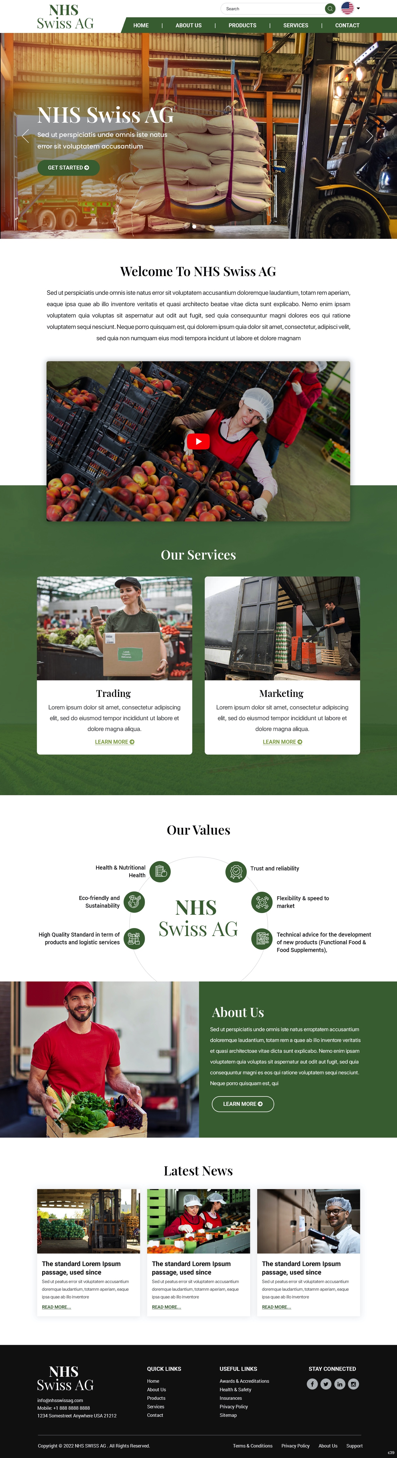 Web Design by pb for NHS Swiss AG | Design #28495414