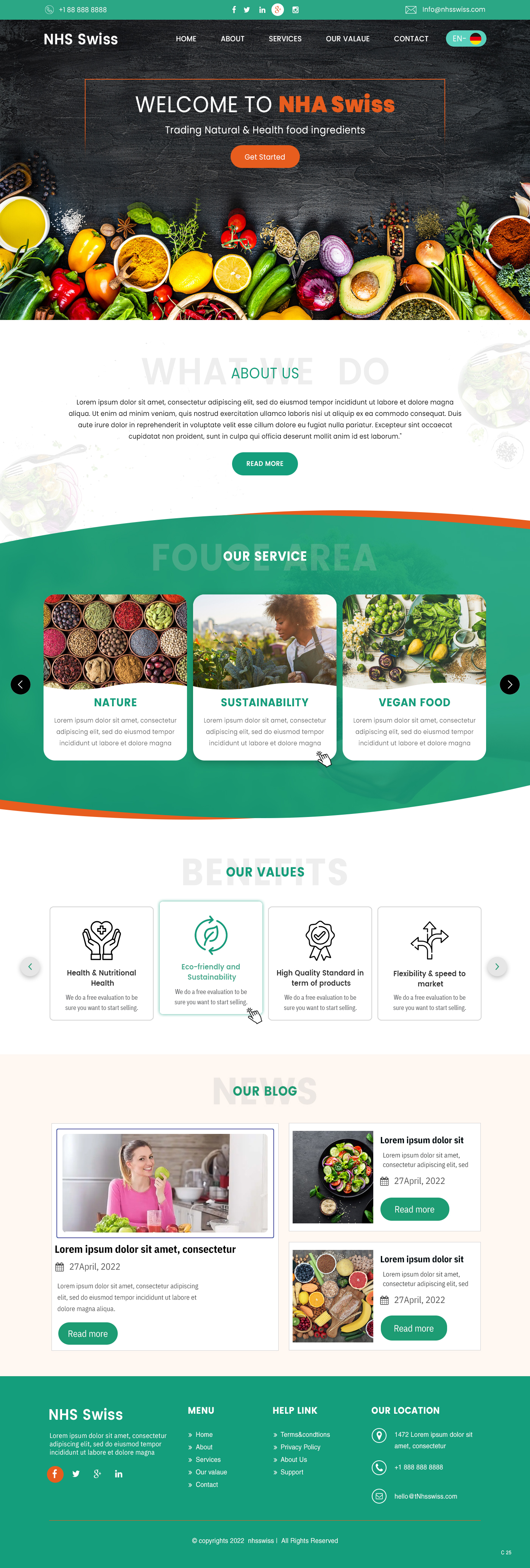 Web Design by pb for NHS Swiss AG | Design #28495415