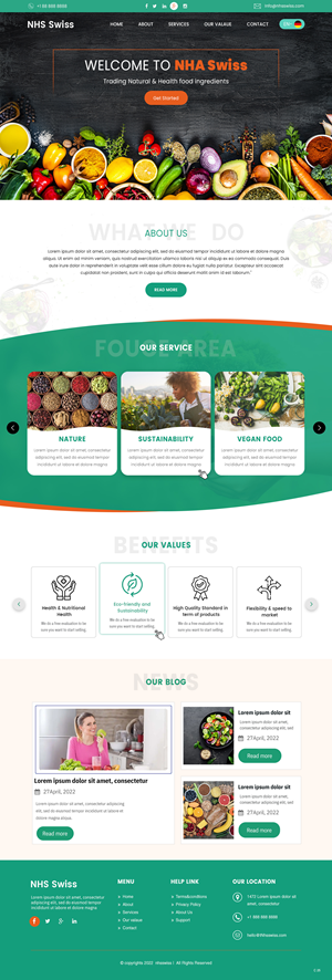 Web Design par pb pour NHS Swiss AG | Design : #28495415