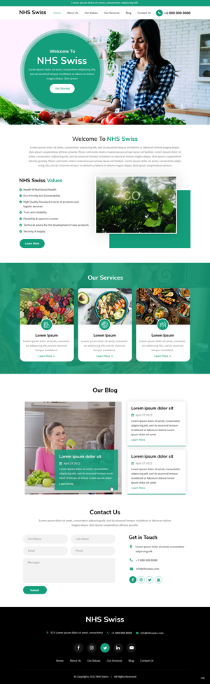 Web Design par pb pour NHS Swiss AG | Design : #28495419