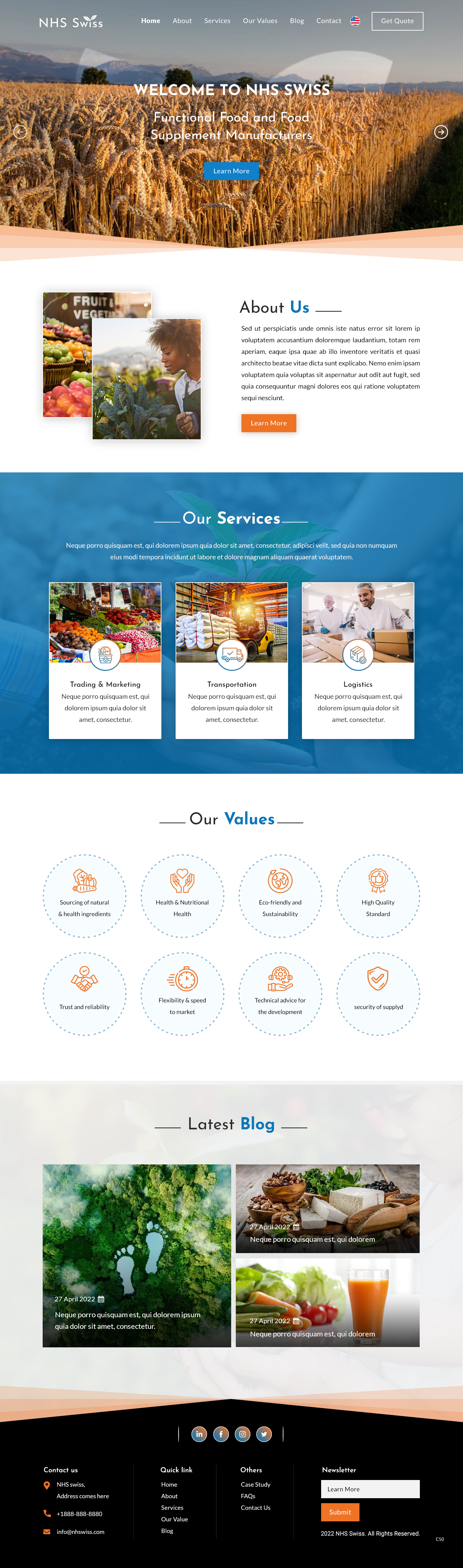 Web Design by pb for NHS Swiss AG | Design #28495420