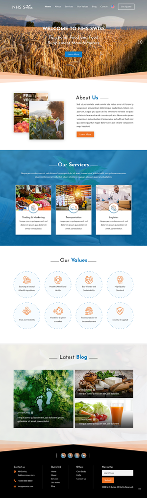 Web Design par pb pour NHS Swiss AG | Design : #28495420