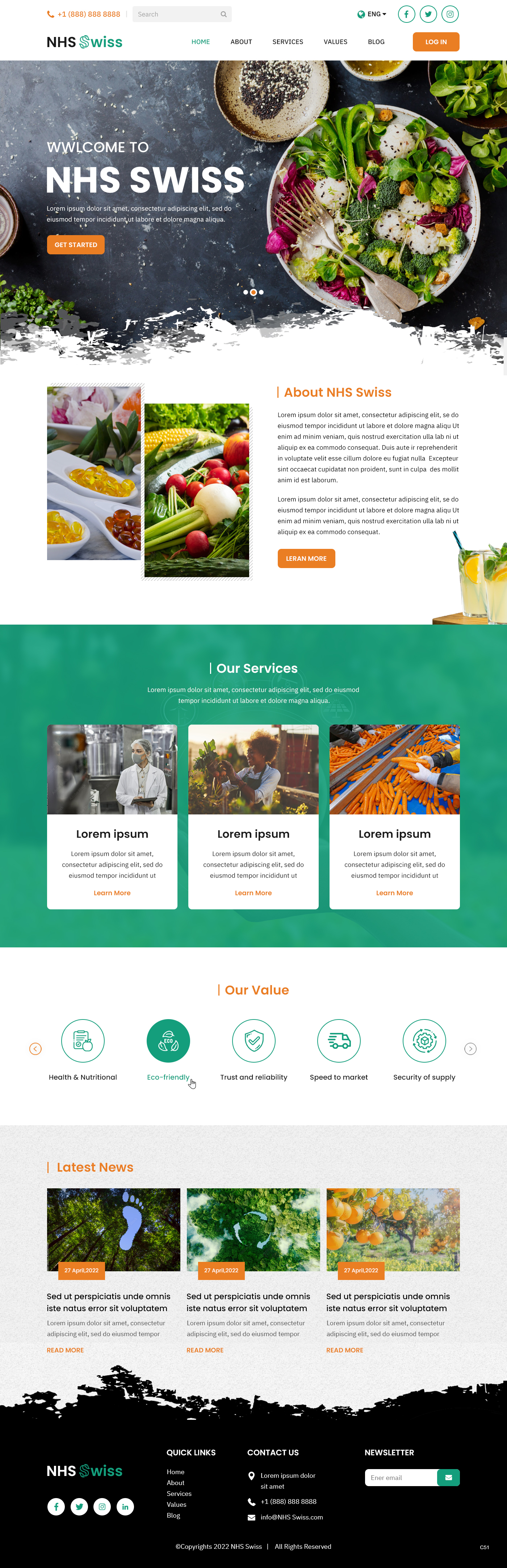 Web Design by pb for NHS Swiss AG | Design #28495421