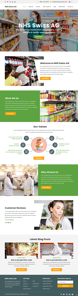 Web Design par pb pour NHS Swiss AG | Design : #28495425