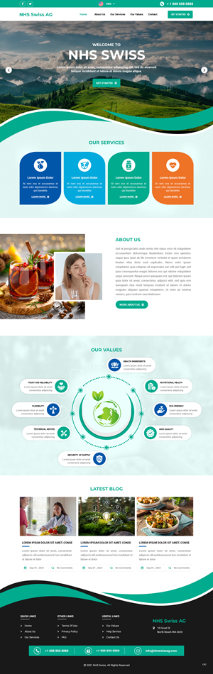 Web Design par pb pour NHS Swiss AG | Design : #28500679